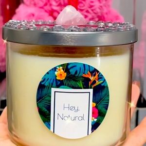 Mahogany candle hand poured